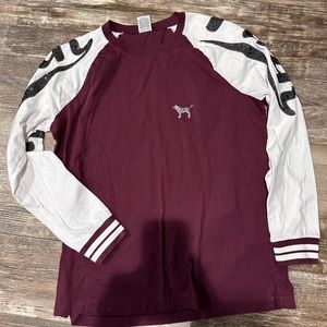 Vs pink long sleeve bling